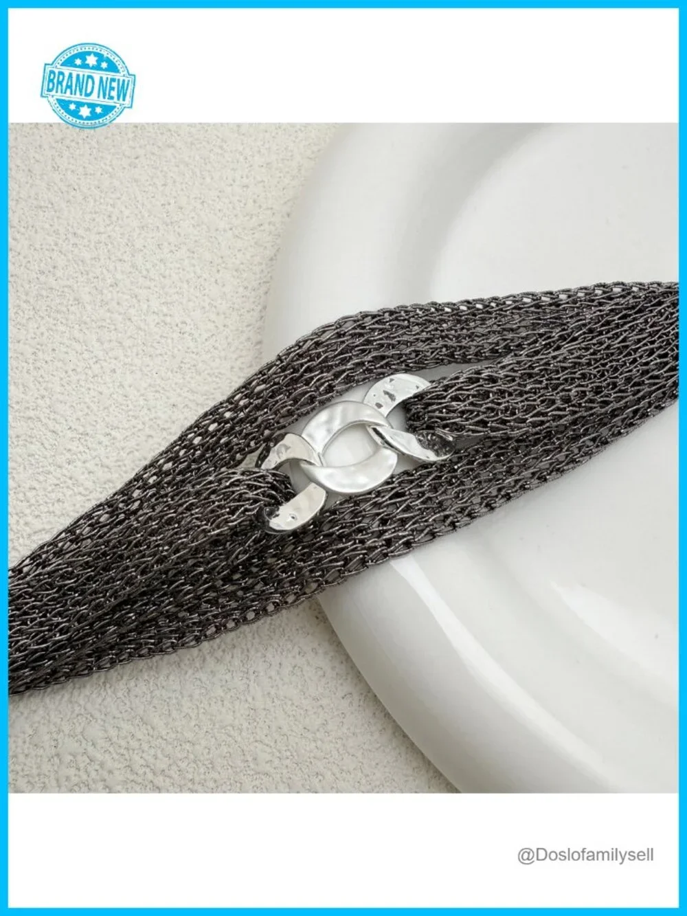 Multi Chain Mesh Wrap Bracelet for Women